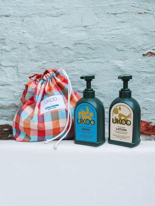 UKOO x Little Cousin -The Village Tote Fragrance Free Bundle